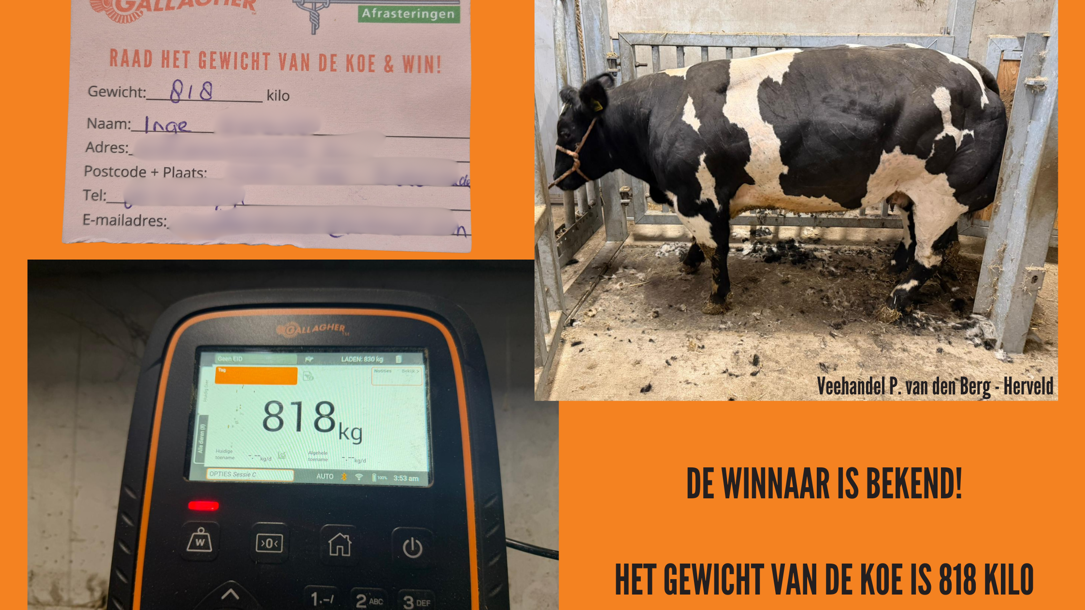 Uitslag winactie RMV Gorinchem